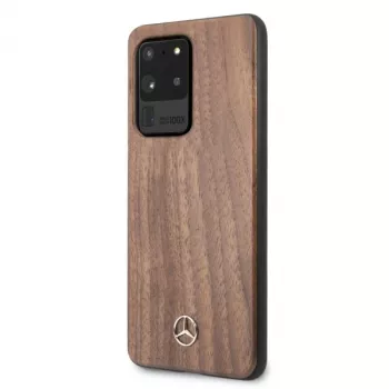 Mercedes-Benz Wood Line walnoot hardcase voor Samsung Galaxy S20 Ultra (G988) - bruin