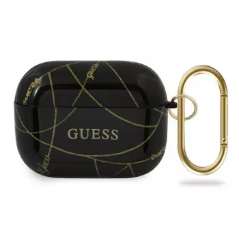 GUESS AirPods Pro Hoesje Zwart Gold Chain Collection