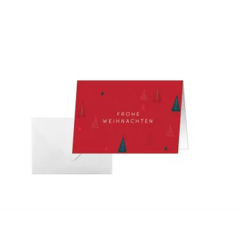SIGEL DS636 Kerstkaarten Ruby Pines DIN A6, 25-pack met enveloppen