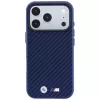BMW M Carbon Metal Logo MagSafe Hoesje voor iPhone 18 Pro / 17 Pro - Navy