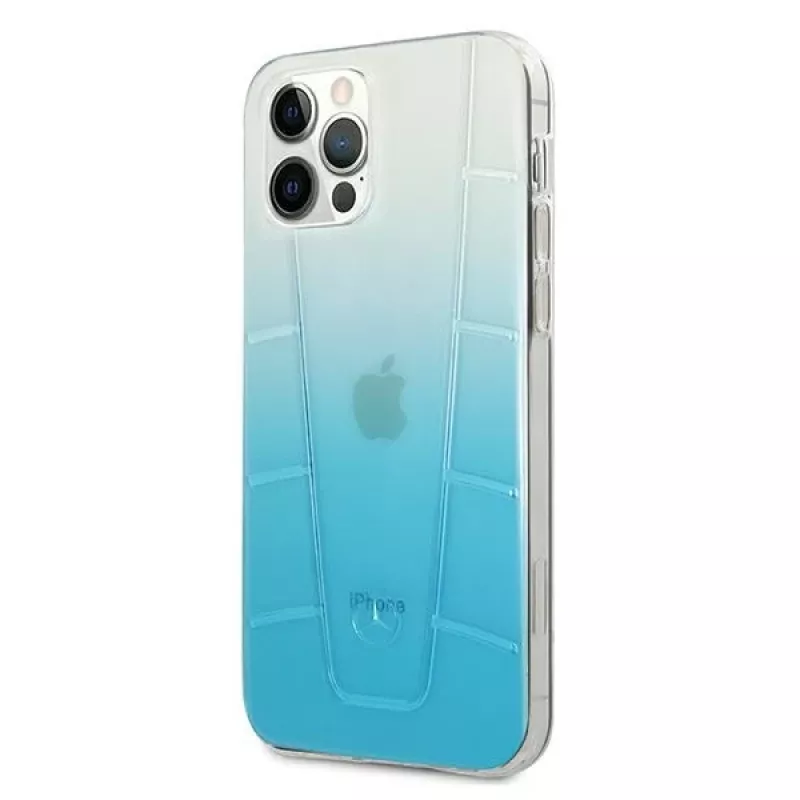 Mercedes-Benz MEHCP12LCLGBL iPhone 12 Pro Max Hardcase Transparent Line Blauw