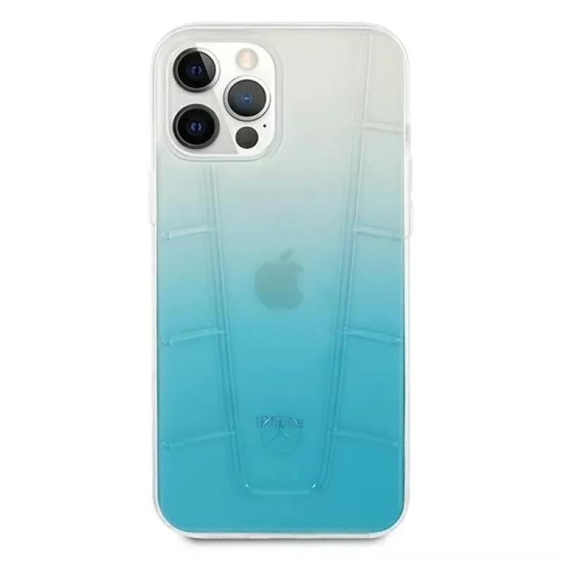 Mercedes-Benz MEHCP12LCLGBL iPhone 12 Pro Max Hardcase Transparent Line Blauw