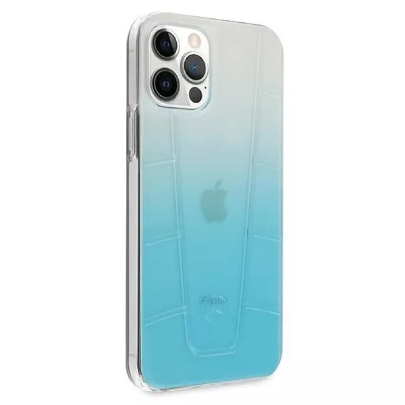 Mercedes-Benz MEHCP12LCLGBL iPhone 12 Pro Max Hardcase Transparent Line Blauw