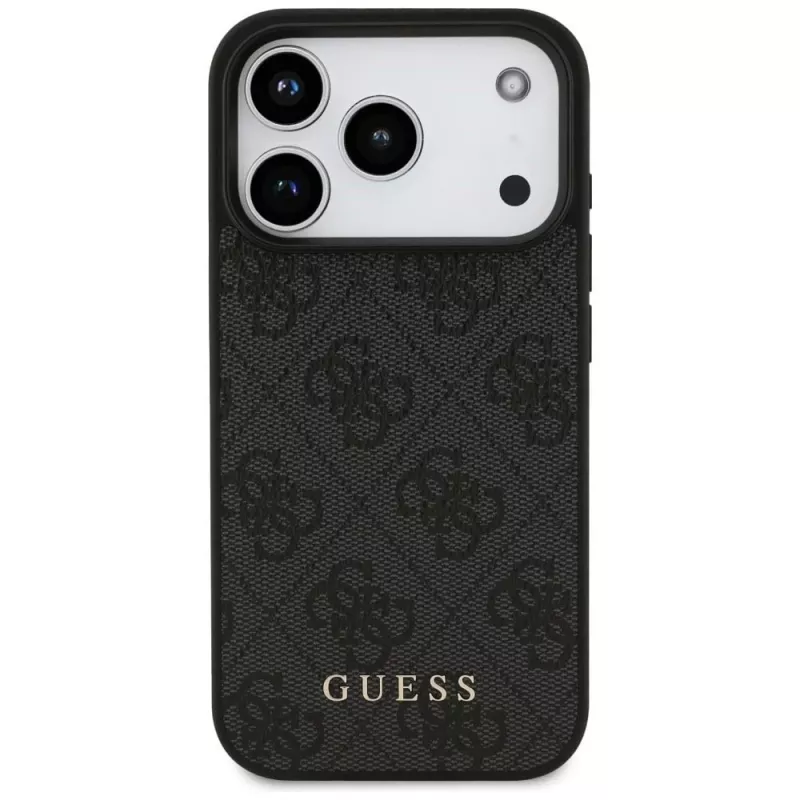 GUESS 4G Classic Achterzijde Beschermhoes voor Apple iPhone 18 Pro / 17 Pro - Zwart