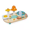 Janod Pure Houten Muziek-Activiteitstafel met Xylofoon, Trommel, Schraper & Maraca – FSC-gecertificeerd, vanaf 12 maanden