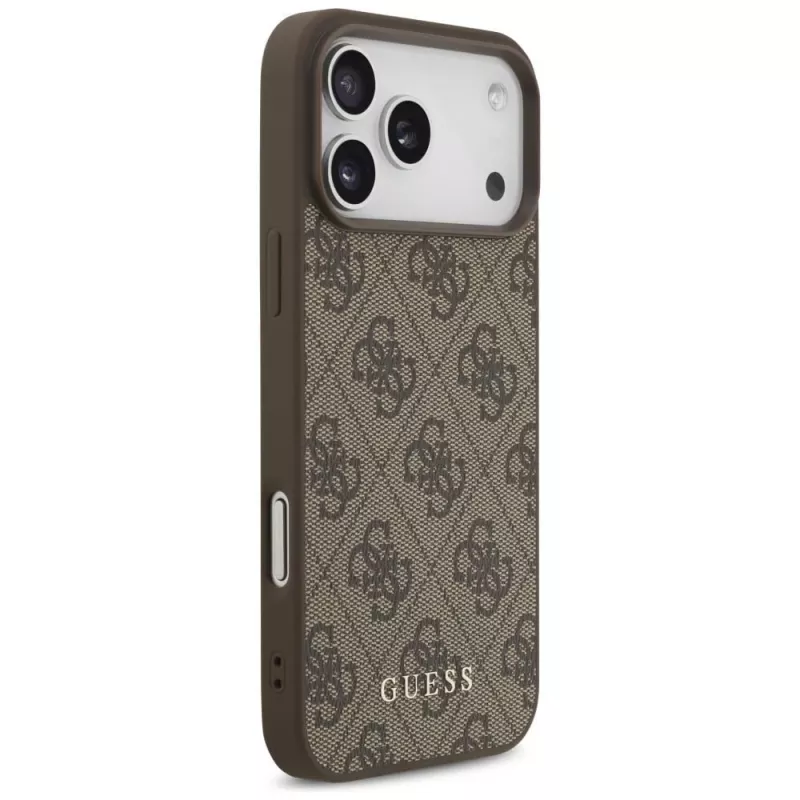 GUESS 4G Classic Hoesje voor iPhone 18 Pro Max / 17 Pro Max - Bruin