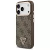 GUESS 4G Triangle Logo MagSafe-hoesje voor iPhone 17 Pro / 18 Pro - bruin
