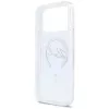 Karl Lagerfeld Liquid Glitter Karl Script Logo MagSafe-hoesje voor iPhone 17 Pro transparant