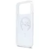 Karl Lagerfeld Liquid Glitter Karl Script Logo MagSafe-hoesje voor iPhone 17 Pro Max, transparant