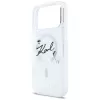 Karl Lagerfeld Liquid Glitter Karl Script Logo MagSafe-hoesje voor iPhone 17 Pro Max, transparant