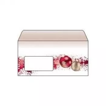 SIGEL DU040 design-brievenveloppen DL bruin-rood zelfklevend 50 stuks