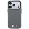 BMW M Carbon Metal Logo MagSafe-hoesje voor iPhone 18 Pro / 17 Pro - grijs
