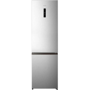 Gorenje NRK620EAXL4 vrijstaande koel-vriescombinatie, 331L totale capaciteit, NoFrost Plus, RVS-look, energieklasse E