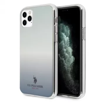 U.S. POLO ASSN. US Polo USHCN58TRDGLB iPhone 11 Pro blauwe gradientpatroon achterkantcover