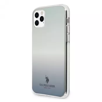 U.S. POLO ASSN. US Polo USHCN58TRDGLB iPhone 11 Pro blauwe gradientpatroon achterkantcover