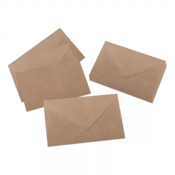 SIGEL DU700 C6 kraftpapieren enveloppen, bruin, 24 stuks, zelfklevend
