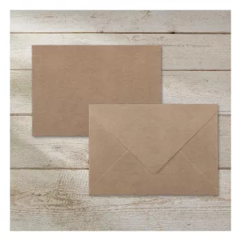 SIGEL DU700 C6 kraftpapieren enveloppen, bruin, 24 stuks, zelfklevend