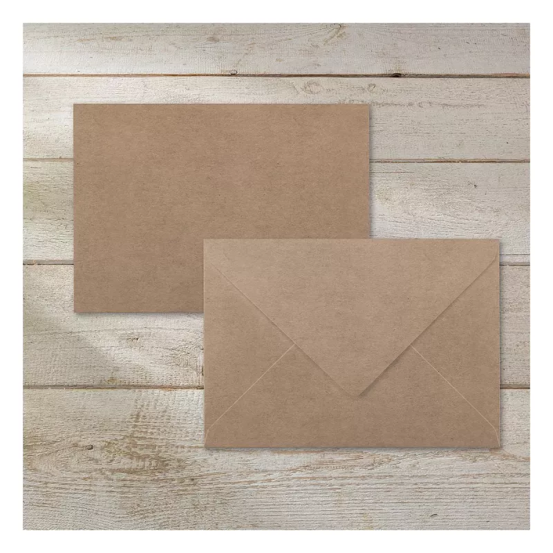 SIGEL DU700 C6 kraftpapieren enveloppen, bruin, 24 stuks, zelfklevend