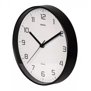 MAULdrip wandklok 25 cm kwarts zwart