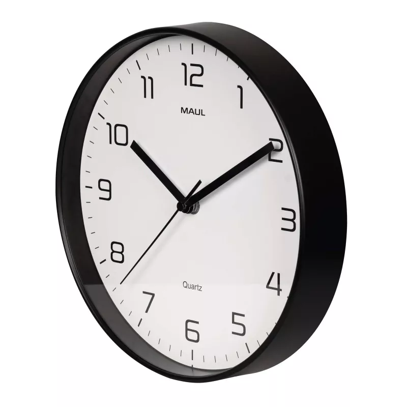 MAULdrip wandklok 25 cm kwarts zwart