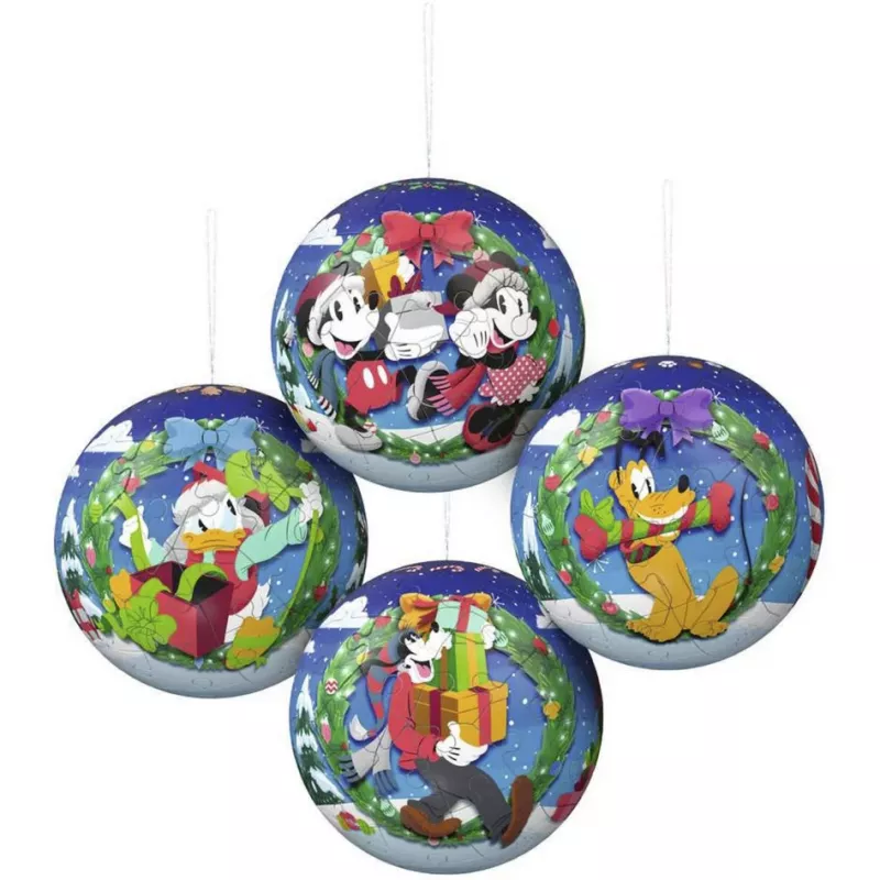 Ravensburger 3D puzzelbal Disney kerstbal-set (2 x 27 stukjes)
