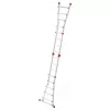 Hailo M80 4x5 sporten multifunctionele combinatieladder, aluminium, 20 sporten, 150 kg, EN 131 Professional