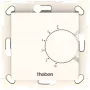 THEBEN RAMSES 741 S elektronische inbouw ruimtethermostaat, draaiknop, 230 V, 10 A, zuiver wit