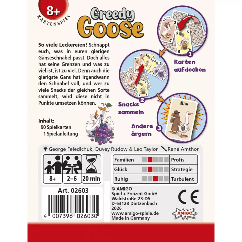 AMIGO Greedy Goose kinderspel voor 2-4 spelers vanaf 5 jaar