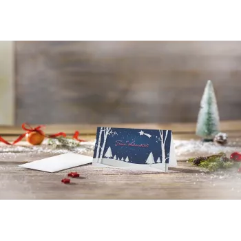SIGEL DS087 kerstkaarten pop-up winterlandschap DIN lang, 25 kaarten met enveloppen