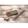 SIGEL GP122 kerstcadeaupapier bruin cut-out-stijl met afscheurstrook, 5 m x 70 cm, 80 g/m², FSC-gecertificeerd