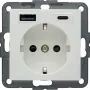 Berker S.1 SCHUKO-stopcontact met USB-C PD 20W, polairwit mat