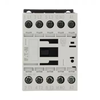 Eaton DILM9-10 24 V DC 3-polig vermogensrelais, 9 A AC-3, 4 kW, 1 NO hulpcontact