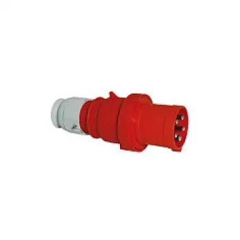 BALS CEE industriestekker 5-polig 63A 400V IP44 6h Multi-Grip recht rood 2155