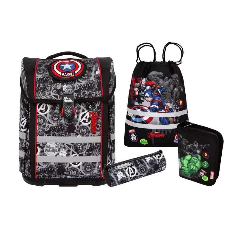 McNeill PERFECTO 5-delige schooltas-set Marvel Avengers
