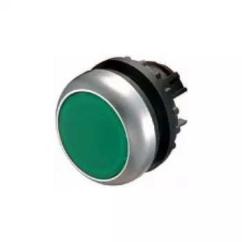 Eaton M22-DL-G vlakke groene verlichte drukknop-bediening, momentaan, 22,5 mm