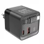 ALLNET 65W GaN USB-C PD wandlader met Quick Charge 3.0, 2x USB-C en 1x USB-A