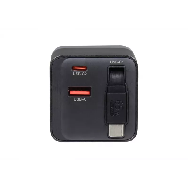 ALLNET 65W GaN USB-C PD wandlader met Quick Charge 3.0, 2x USB-C en 1x USB-A