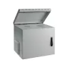 EFB 19 inch wandbehuizing 9U diepte 450mm IP55 voorgemonteerd RAL7035 grijs