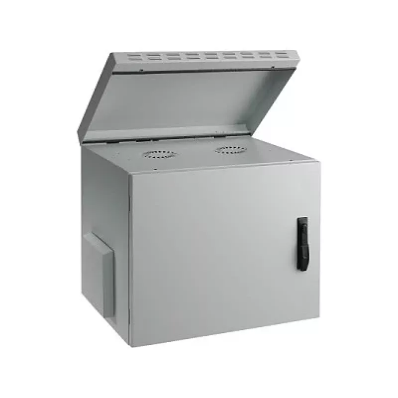 EFB 19 inch wandbehuizing 9U diepte 450mm IP55 voorgemonteerd RAL7035 grijs