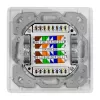 LOGILINK Cat.6A wandcontactdoos 2xRJ45 STP, verticaal, signaalwit