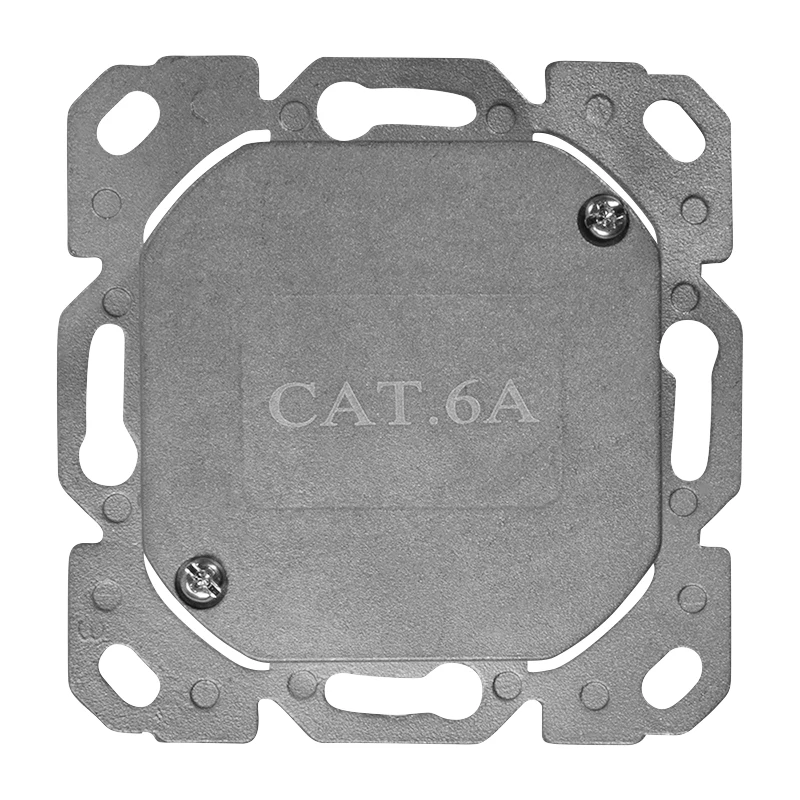LOGILINK Cat.6A wandcontactdoos 2xRJ45 STP, verticaal, signaalwit