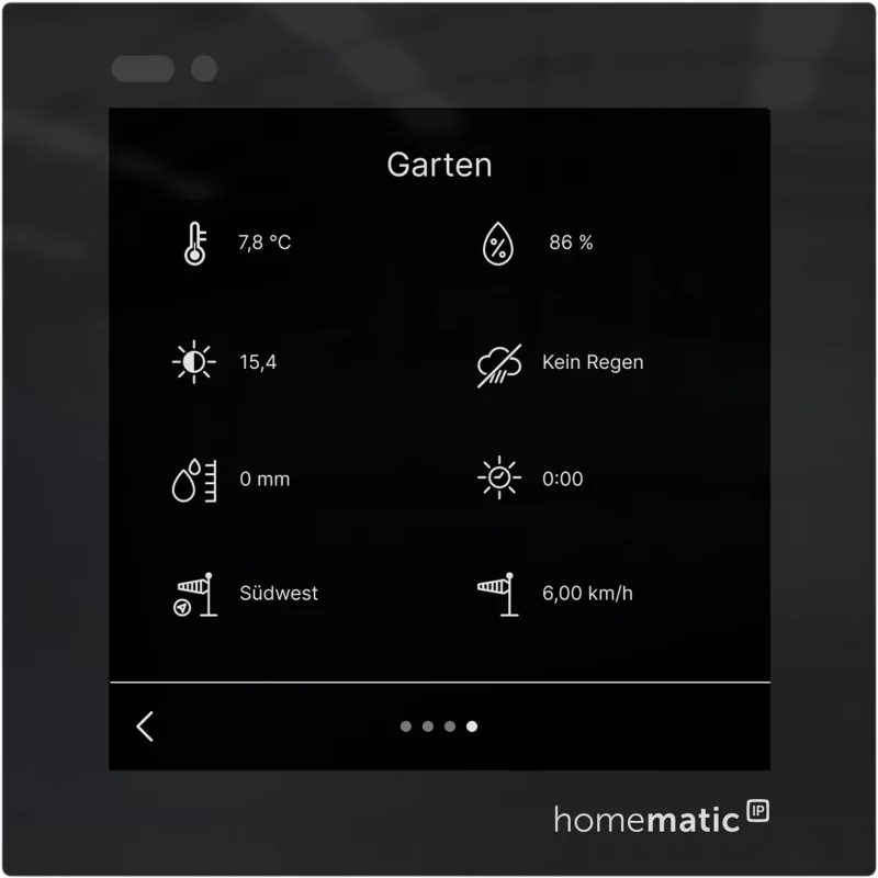 Homematic IP Glasdisplay - plus (HmIP-WGD-PL) Smart Home touch-bedieningsdisplay
