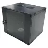 LogiLink 19 inch wandmontage-enkeldeelkast 6U, Flat Pack, zwart (RAL 9005)