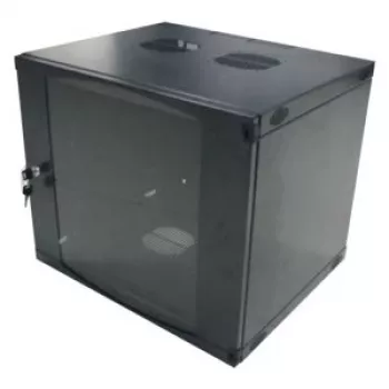 LogiLink 19 inch wandmontage-enkeldeelkast 6U, Flat Pack, zwart (RAL 9005)