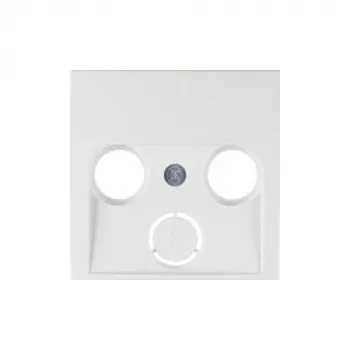 Berker 12031909 centraalplaat voor SAT-/antennecontactdoos, polarwit, S.1/B.1/B.7
