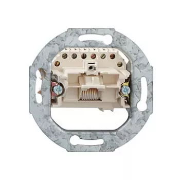 Rutenbeck UAE 8 (8) Up 0 inbouw RJ45 netwerkdoos, Cat.5e, ongeïsoleerd, zuiver wit