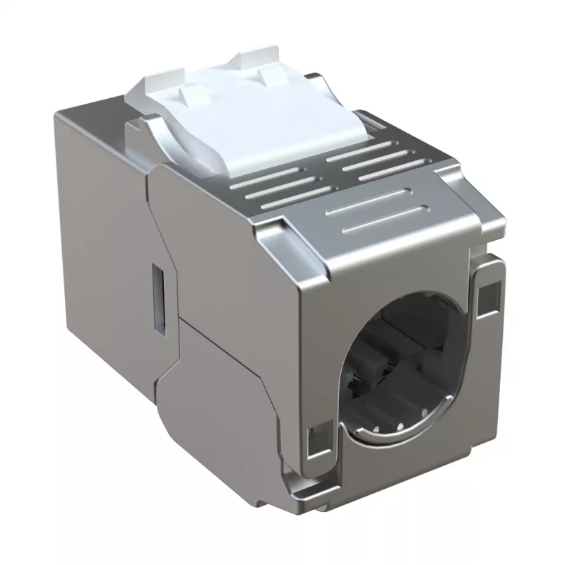 EFB Elektronik E-200130 Keystone slim/short Cat.6A afgeschermde zinkspuitgiet 10G module
