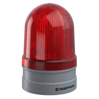 WERMA Signaltechnik Midi TwinFLASH 261.120.70 rood xenon-signaallicht, 12/24V AC/DC, IP65
