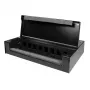 LogiLink consolidatiepunt-box voor 8 of 12 keystone-modules, metaal, zwart