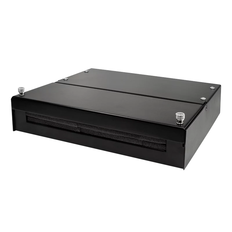 LogiLink consolidatiepunt-box voor 8 of 12 keystone-modules, metaal, zwart